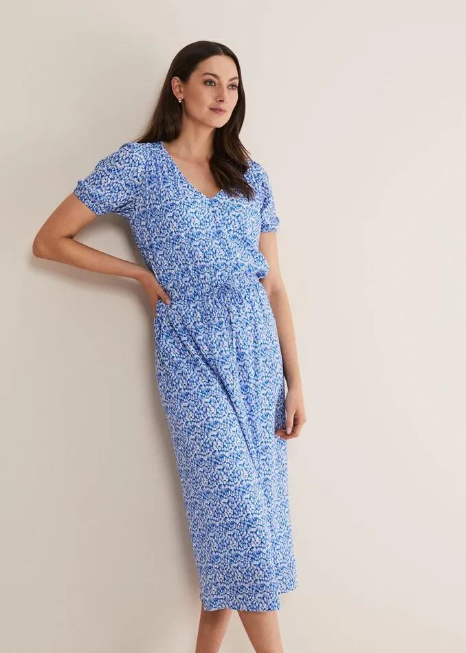 Phase Eight Dresses Melani Ditsy Dress Blue 8211 Women