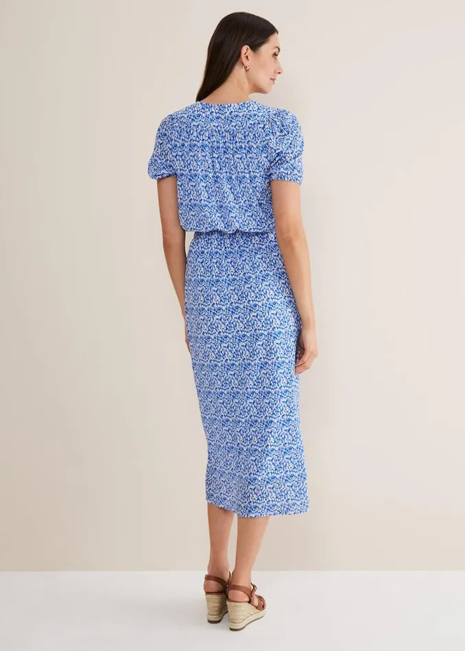 Phase Eight Dresses Melani Ditsy Dress Blue 8211 Women