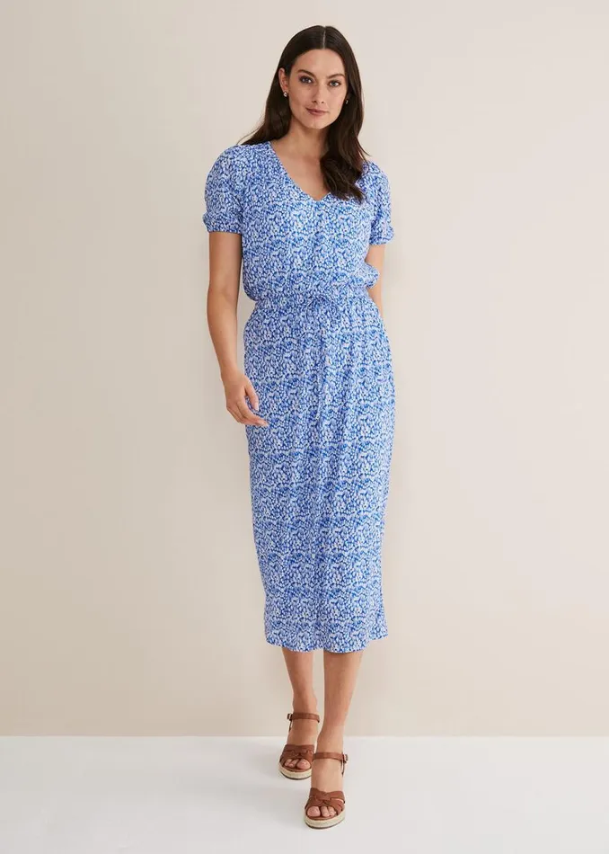 Phase Eight Dresses Melani Ditsy Dress Blue 8211 Women