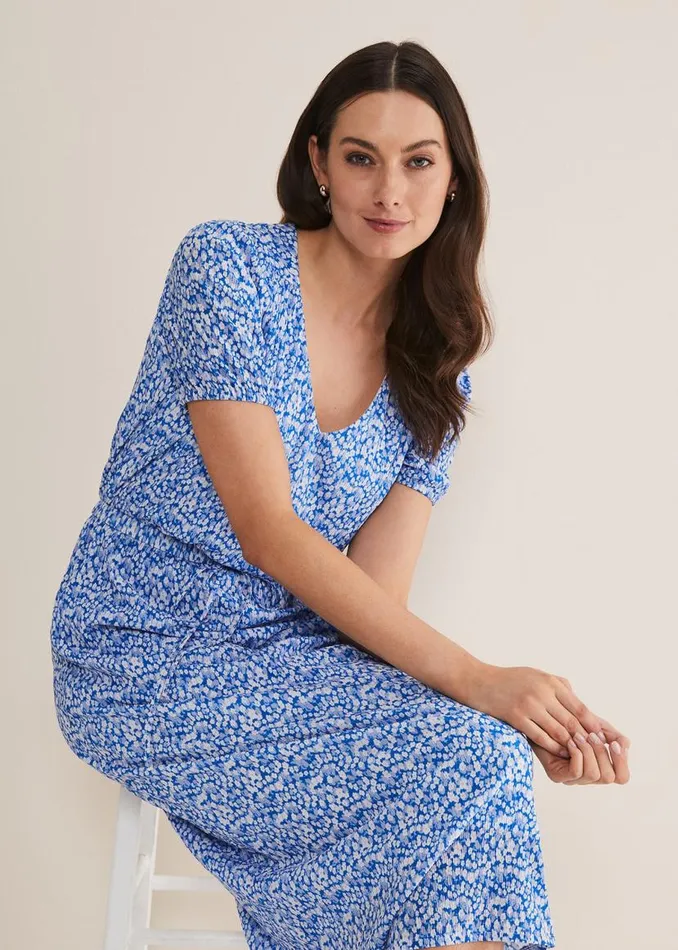 Phase Eight Dresses Melani Ditsy Dress Blue 8211 Women