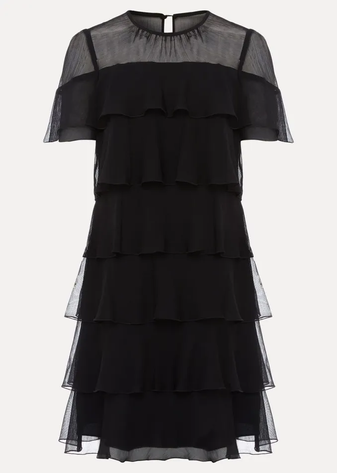 Phase Eight Dresses Nika Black Tiered Shift Dress Black 8211 Women