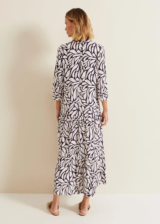 Phase Eight Dresses Penele Geo Midi Dress Purple 8211 Women