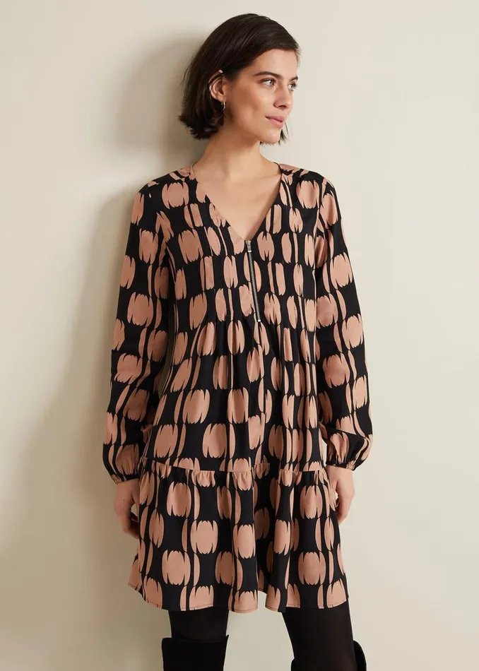 Phase Eight Dresses Penele Spot Swing Dress Blackmulti 8211 Women