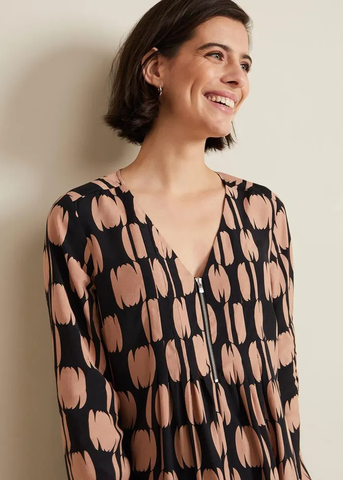 Phase Eight Dresses Penele Spot Swing Dress Blackmulti 8211 Women