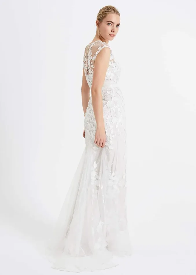Phase Eight Dresses Peony 3d Lace Wedding Dress Almond 8211 Women