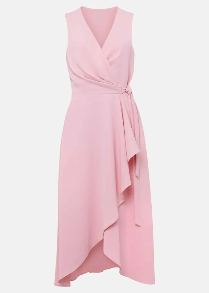 Phase Eight Dresses Petite Julissa Sleeveless Ruffle Wrap Midi Dress Soft Pink 8211 Women Phase Eight Dresses Petite Julissa Sleeveless Ruffle Wrap Midi Dress Soft Pink 8211 Women