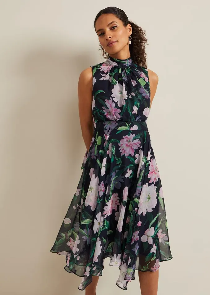 Phase Eight Dresses Petite Lucinda Floral Dress Multicoloured 8211 Women