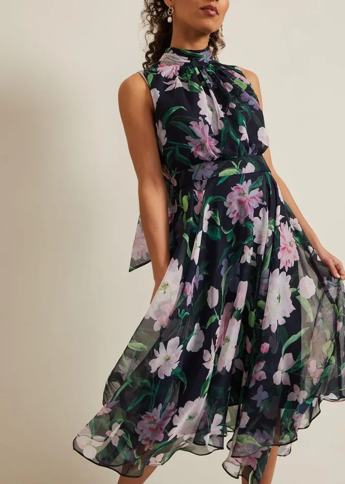 Phase Eight Dresses Petite Lucinda Floral Dress Multicoloured 8211 Women
