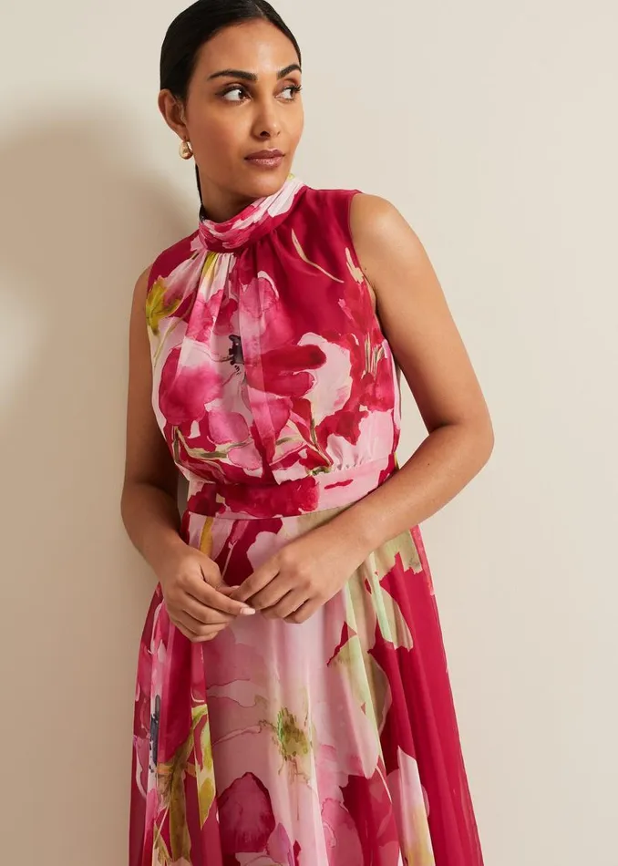 Phase Eight Dresses Petite Lucinda Floral Dress Multicoloured 8211 Women