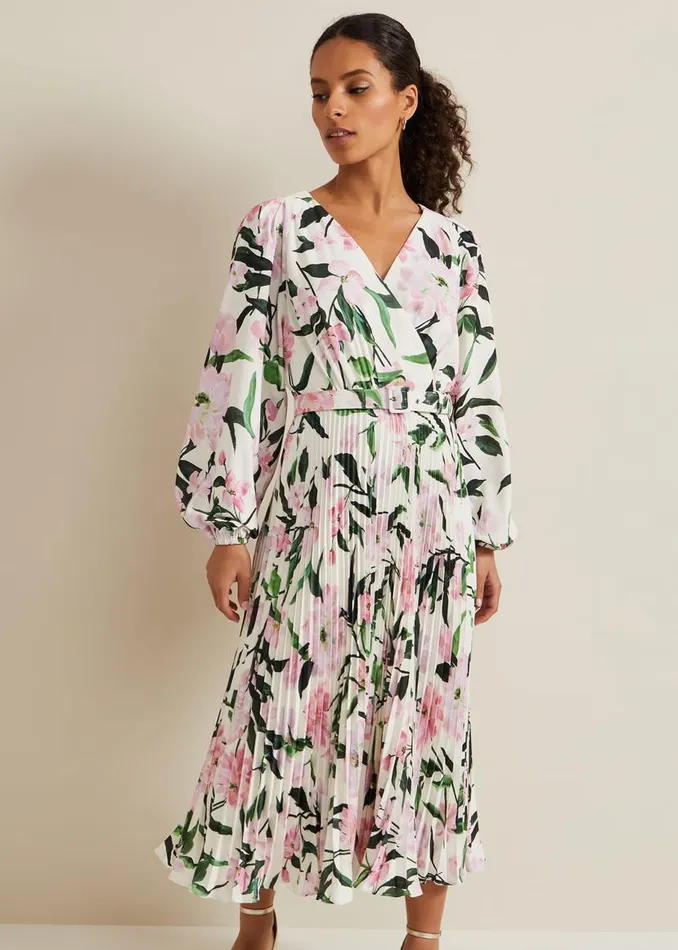 Phase Eight Dresses Petite Penny Floral Midi Dress Multicoloured 8211 Women