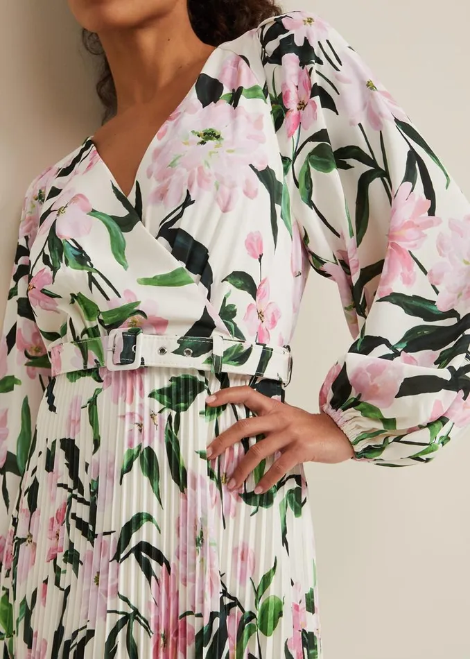 Phase Eight Dresses Petite Penny Floral Midi Dress Multicoloured 8211 Women