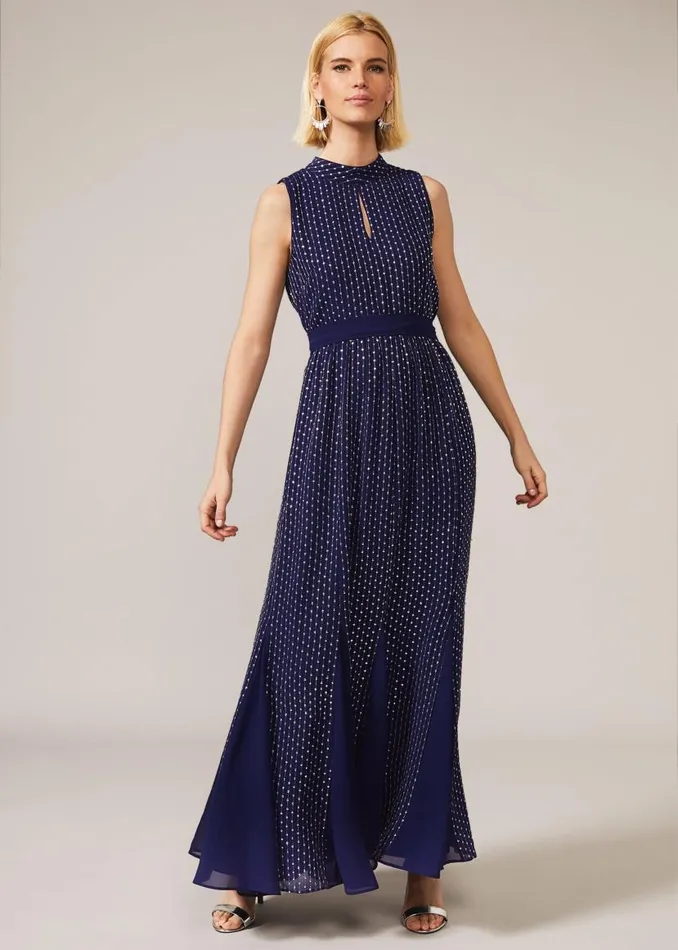 Phase Eight Dresses Pippa Embellished Blouson Dress Cobalt 8211 Women