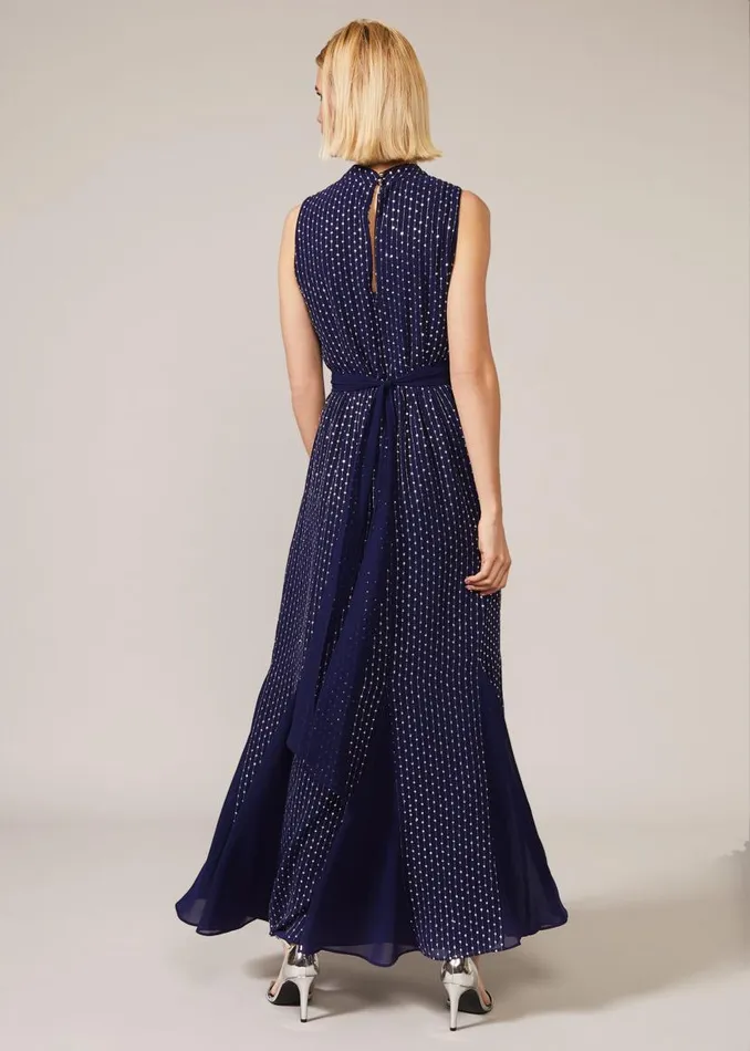 Phase Eight Dresses Pippa Embellished Blouson Dress Cobalt 8211 Women