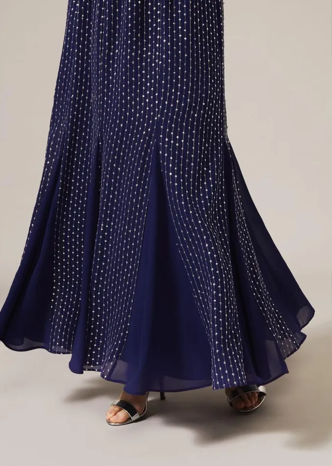 Phase Eight Dresses Pippa Embellished Blouson Dress Cobalt 8211 Women