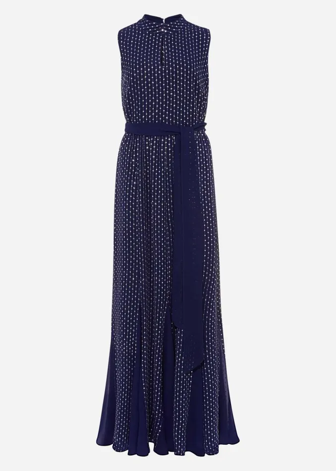 Phase Eight Dresses Pippa Embellished Blouson Dress Cobalt 8211 Women