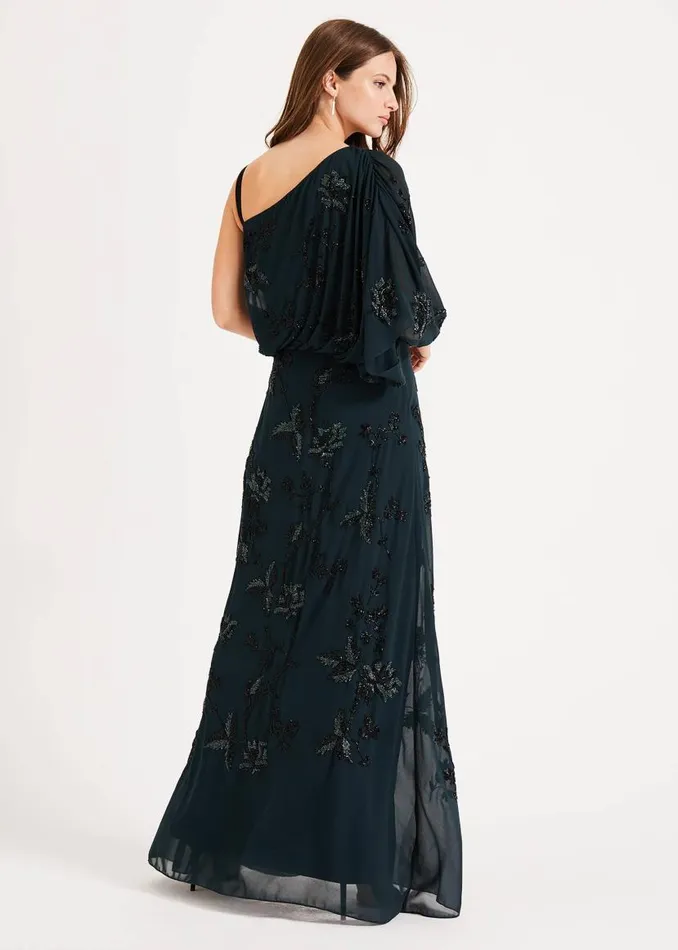 Phase Eight Dresses Shirley Embellished Maxi Dress Ever Green 8211 Women