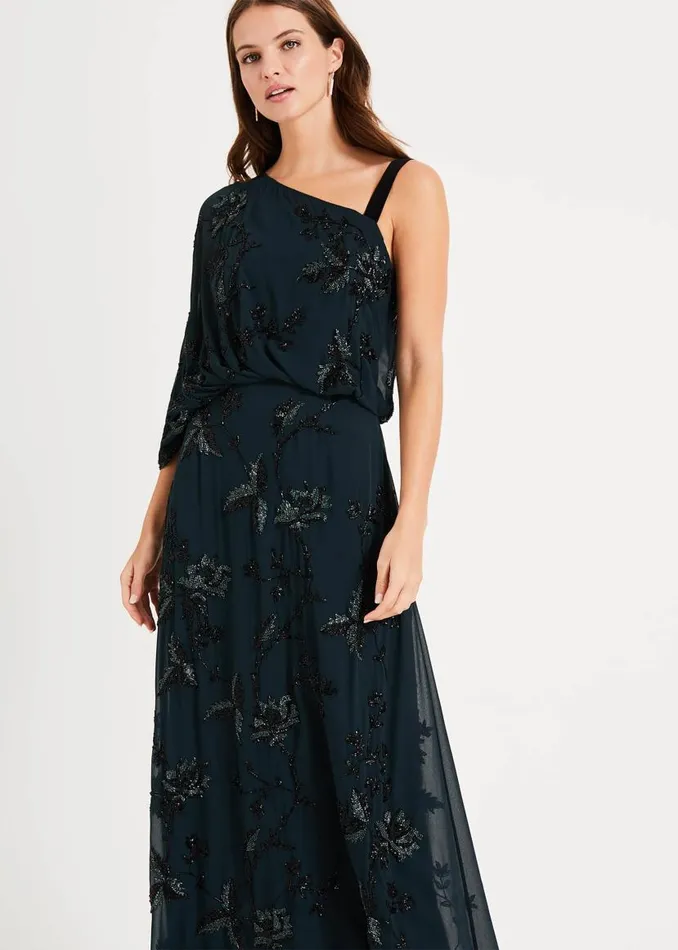 Phase Eight Dresses Shirley Embellished Maxi Dress Ever Green 8211 Women