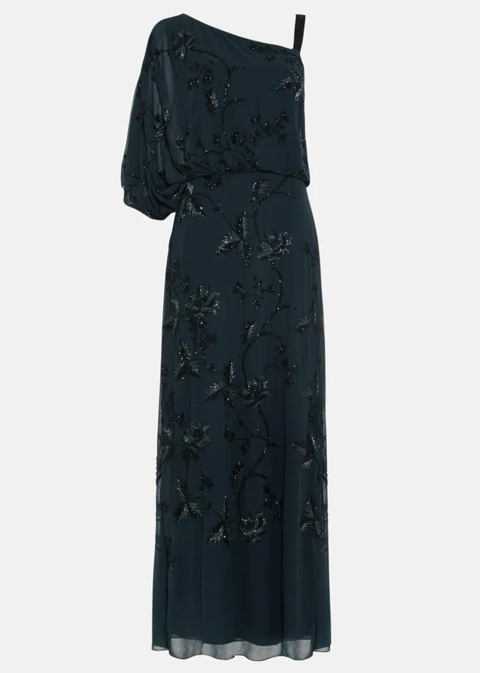 Phase Eight Dresses Shirley Embellished Maxi Dress Ever Green 8211 Women