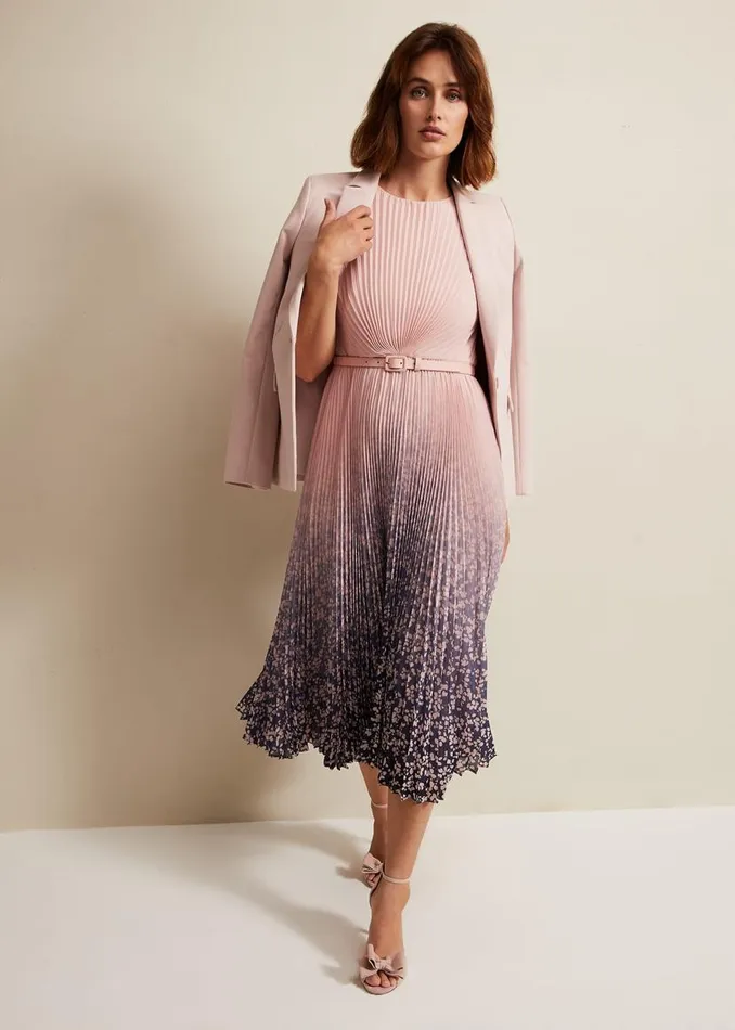 Phase Eight Dresses Simara Printed Midi Dress Multicoloured 8211 Women