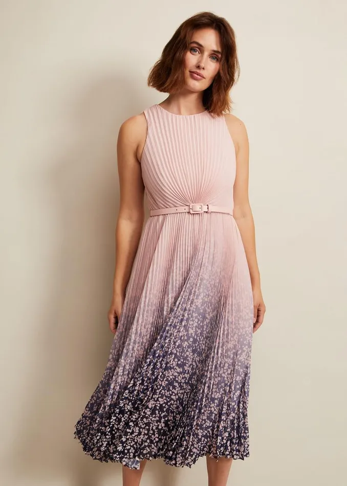 Phase Eight Dresses Simara Printed Midi Dress Multicoloured 8211 Women
