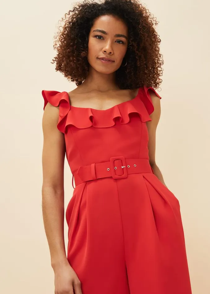Phase Eight Dresses Tazanna Wide Leg Jumpsuit Fire 8211 Women