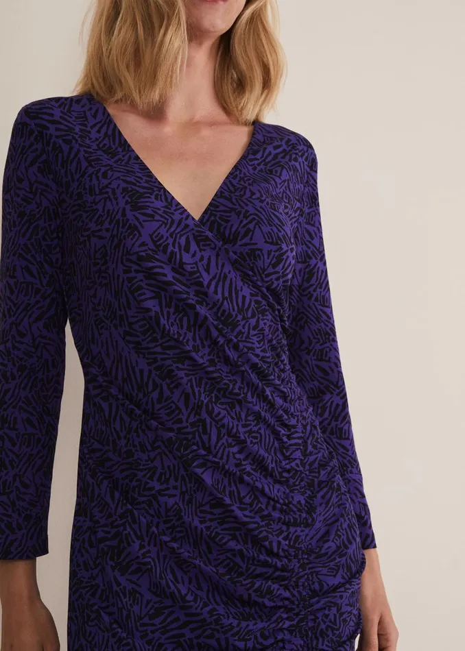 Phase Eight Dresses Theadora Jersey Midi Dress Blackpurple 8211 Women