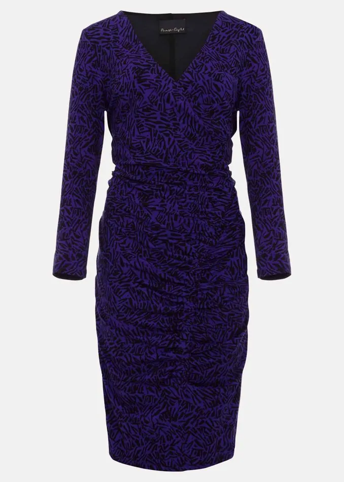 Phase Eight Dresses Theadora Jersey Midi Dress Blackpurple 8211 Women
