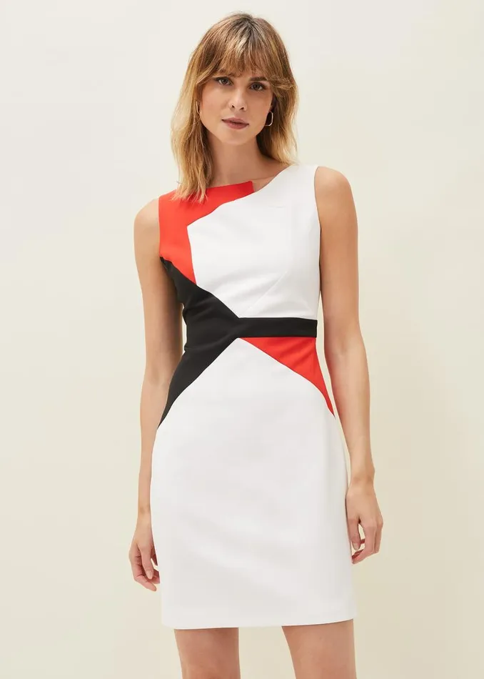Phase Eight Dresses Valarie Colourblock Dress Multicoloured 8211 Women