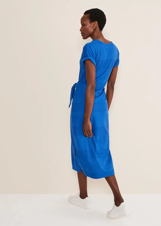 Phase Eight Dresses Yazmina Jersey Midi Dress Blue 8211 Women