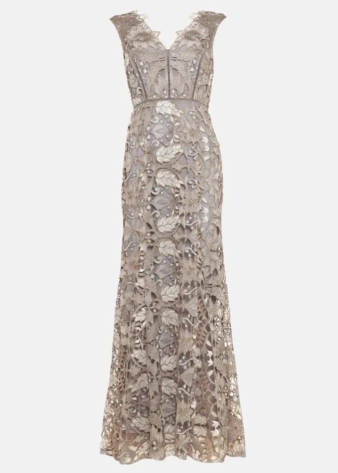 Phase Eight Dresses Zoey Lace Maxi Dress Smoke 8211 Women
