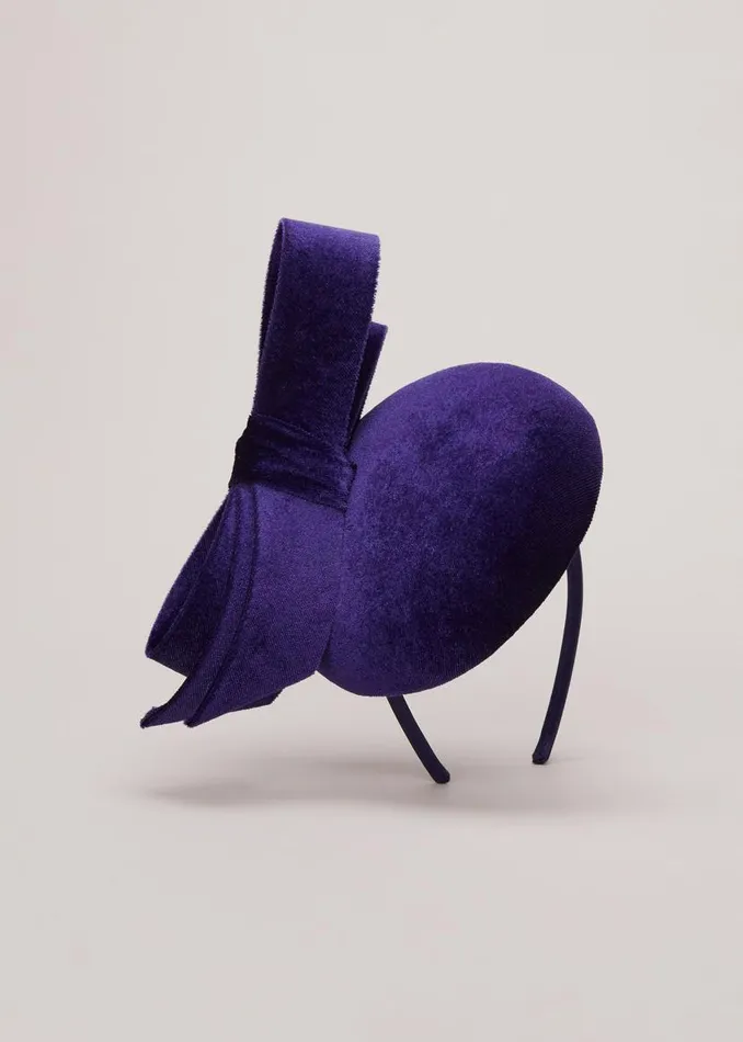 Phase Eight Fascinators and Hats Velvet Bow Pillbox Fascinator Cobalt 8211 Women Phase Eight Fascinators and Hats Velvet Bow Pillbox Fascinator Cobalt 8211 Women