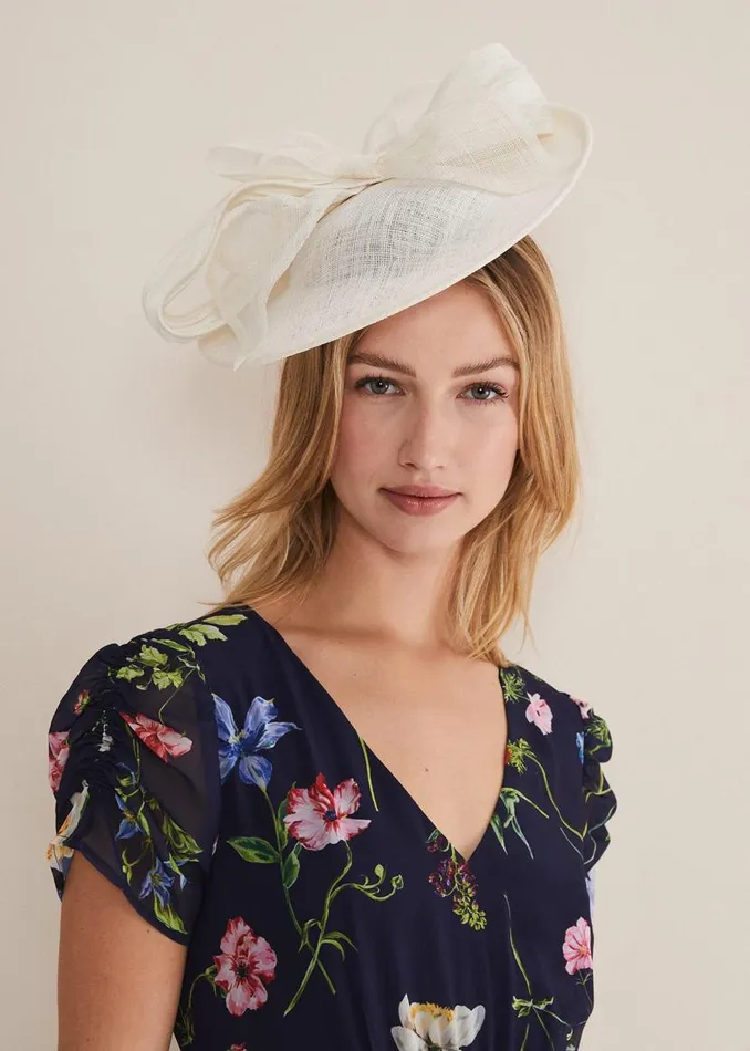 Phase Eight Fascinators and Hats White Bow Fascinator Ivory 8211 Women