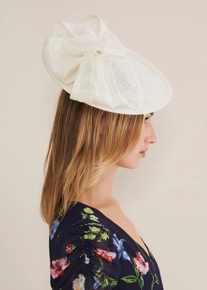 Phase Eight Fascinators and Hats White Bow Fascinator Ivory 8211 Women