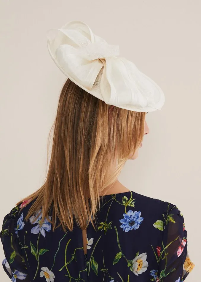Phase Eight Fascinators and Hats White Bow Fascinator Ivory 8211 Women