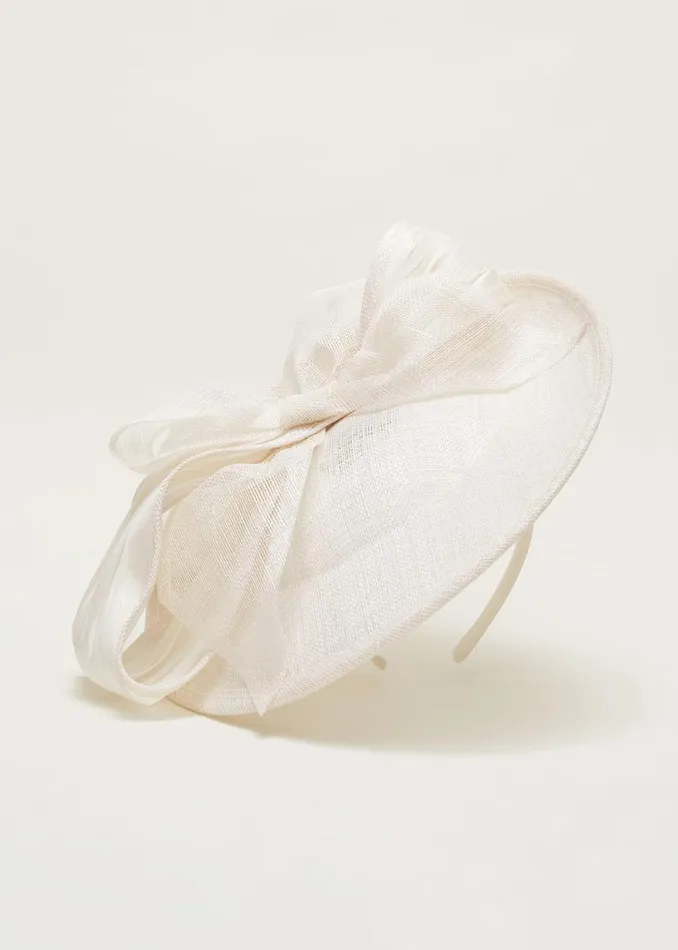 Phase Eight Fascinators and Hats White Bow Fascinator Ivory 8211 Women
