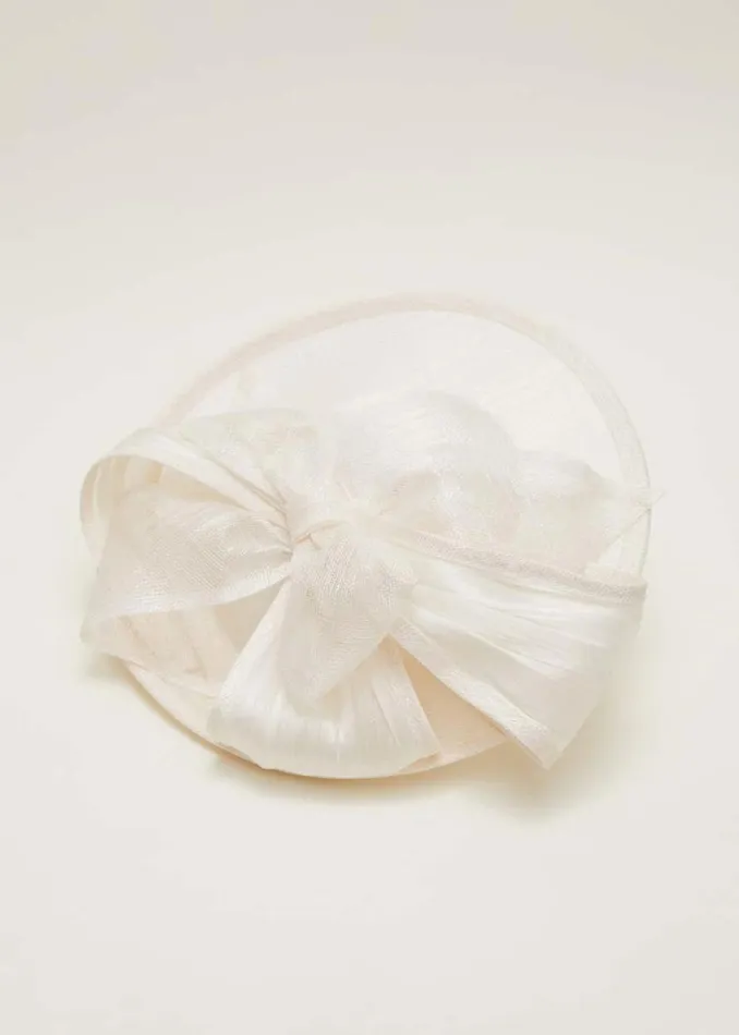 Phase Eight Fascinators and Hats White Bow Fascinator Ivory 8211 Women