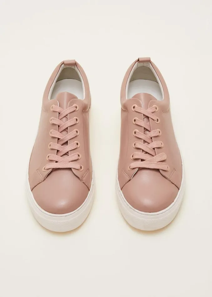 Phase Eight Flats Platform Trainers Light Pink 8211 Women