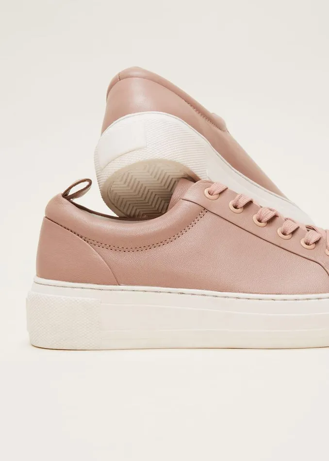 Phase Eight Flats Platform Trainers Light Pink 8211 Women