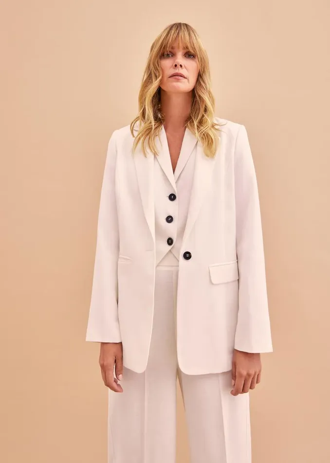 Phase Eight Jackets Bianca Waistcoat CoOrd Ivory 8211 Women