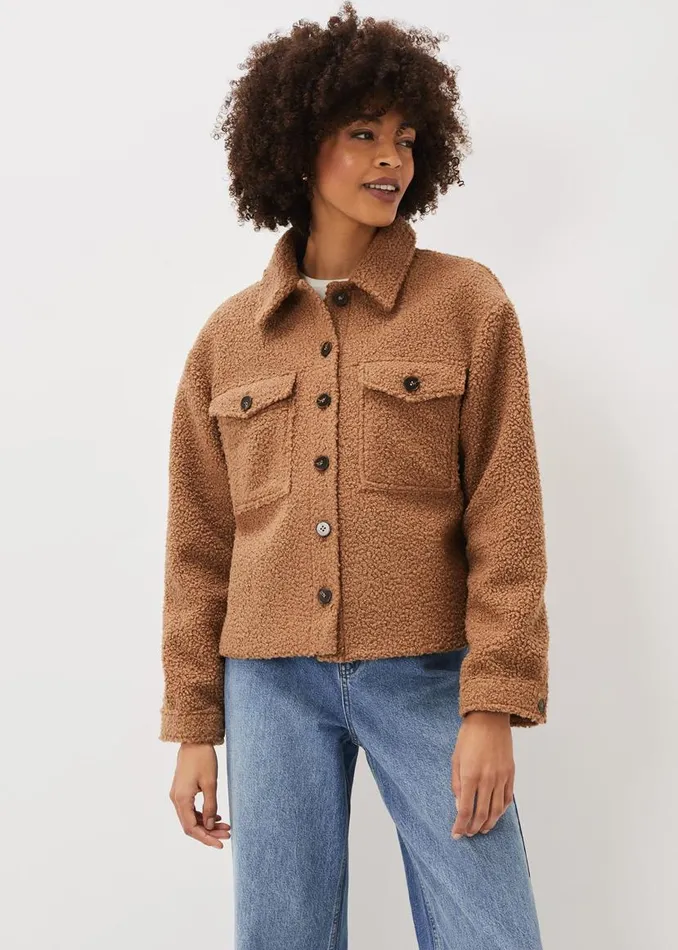 Phase Eight Jackets Blake Borg Jacket Camel 8211 Women