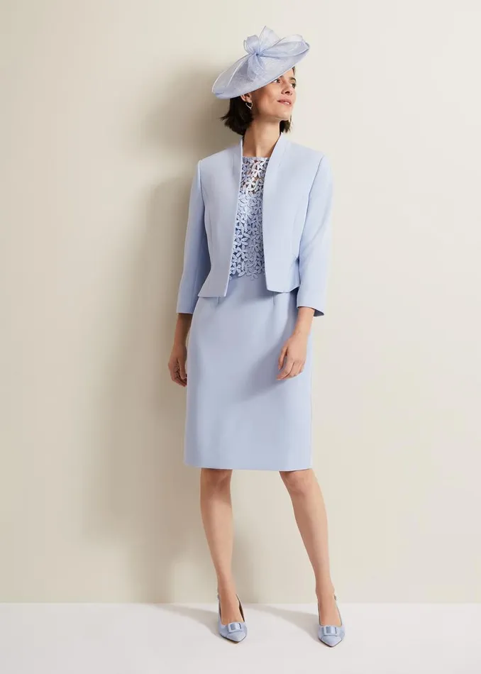 Phase Eight Jackets Daisy Jacket Pale Blue 8211 Women