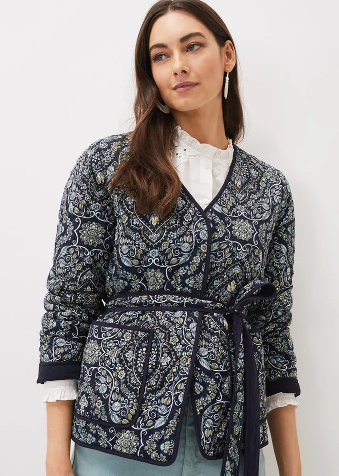 Phase Eight Jackets Polly Paisley Reversible Quilted Jacket Navymulti 8211 Women Phase Eight Jackets Polly Paisley Reversible Quilted Jacket Navymulti 8211 Women