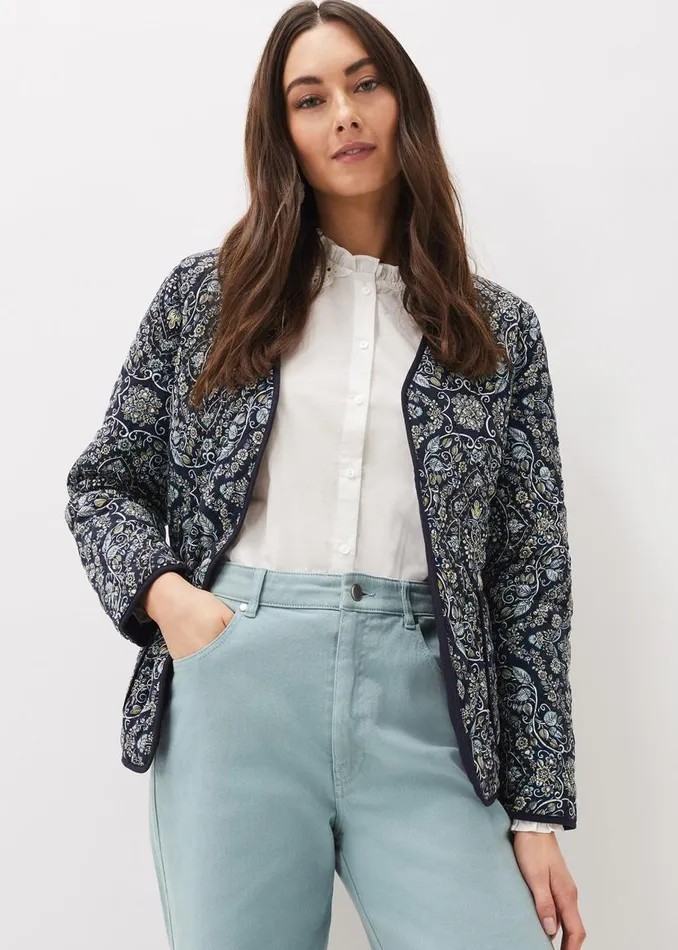 Phase Eight Jackets Polly Paisley Reversible Quilted Jacket Navymulti 8211 Women Phase Eight Jackets Polly Paisley Reversible Quilted Jacket Navymulti 8211 Women