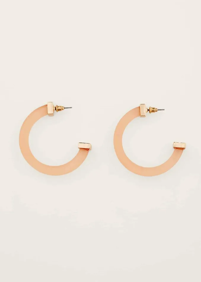 Phase Eight Jewellery Clear Hoop Earring Pink 8211 Women