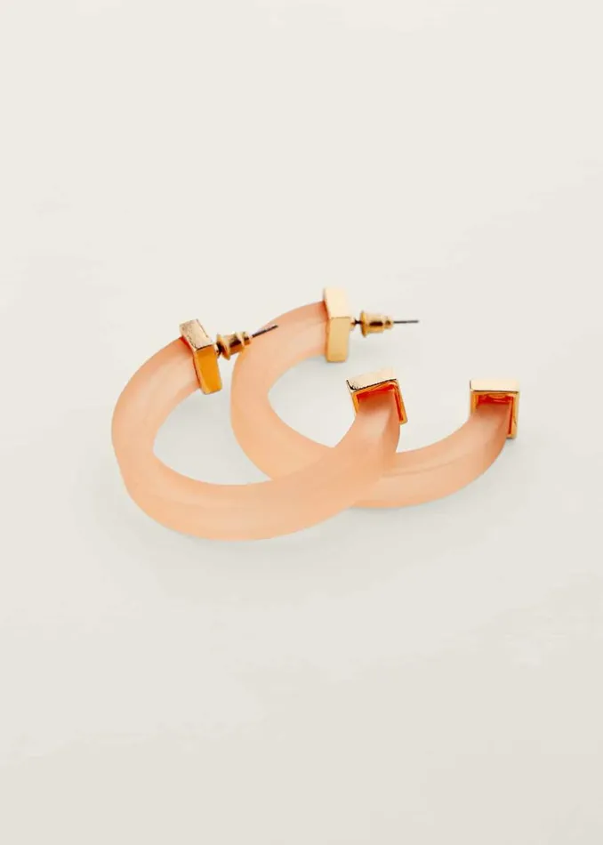 Phase Eight Jewellery Clear Hoop Earring Pink 8211 Women