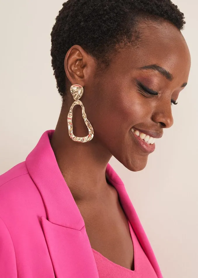 Phase Eight Jewellery Gold Drop Earrings Gold 8211 Women
