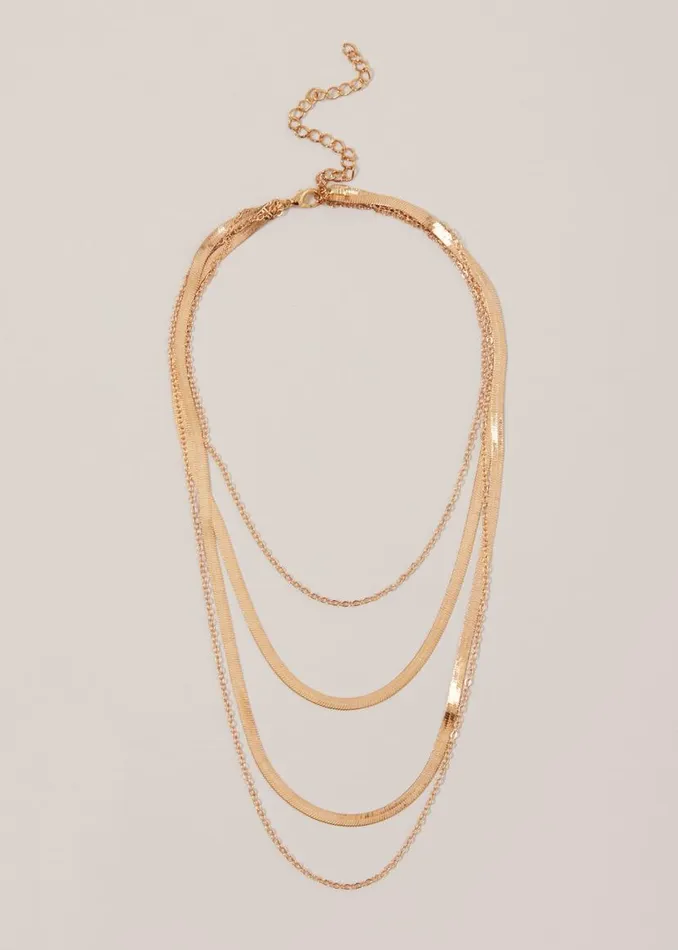 Phase Eight Jewellery Gold Layered Necklace Gold 8211 Women