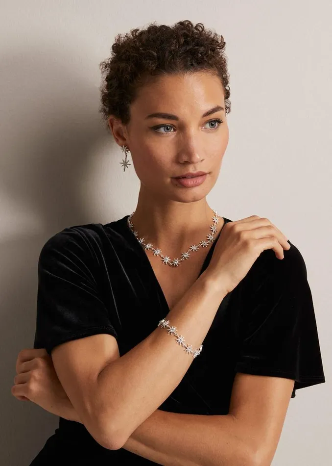 Phase Eight Jewellery Silver Plated Star Necklace Silver 8211 Women