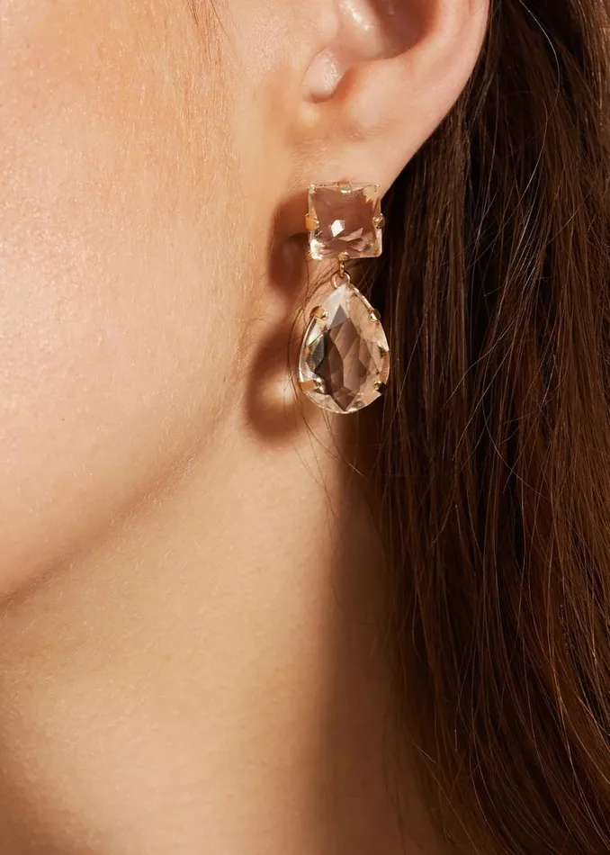 Phase Eight Jewellery Stone Teardrop Earrings Neutral 8211 Women