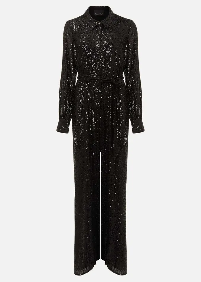 Phase Eight Jumpsuits Alessandra Black Sequin Shirt Jumpsuit Black 8211 Women Phase Eight Jumpsuits Alessandra Black Sequin Shirt Jumpsuit Black 8211 Women